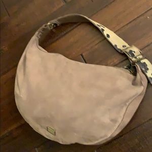 Guess Leather Hobo Bag with Cow Hide Strap